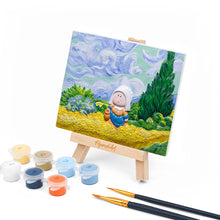 Laden Sie das Bild in den Galerie-Viewer, 3D Relief Malset - Die Wanderin im Weizenfeld