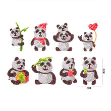 Laden Sie das Bild in den Galerie-Viewer, Aufkleber-Set Diamond Painting mit Pandas