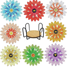 Laden Sie das Bild in den Galerie-Viewer, Untersetzer Diamond Painting 5D Blumen Bunt