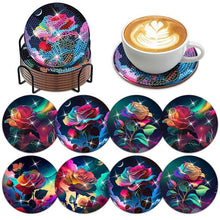 Laden Sie das Bild in den Galerie-Viewer, Untersetzer Diamond Painting 5D mit Rosen