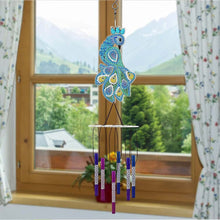 Laden Sie das Bild in den Galerie-Viewer, Windspiel Diamond Painting mit Pfau