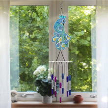 Laden Sie das Bild in den Galerie-Viewer, Windspiel Diamond Painting mit Pfau