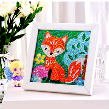 Laden Sie das Bild in den Galerie-Viewer, Schlüsselanhänger Diamond Painting 5D Fuchs mit Bilderrahmen