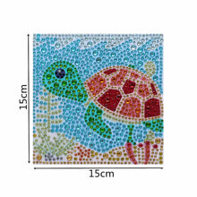 Laden Sie das Bild in den Galerie-Viewer, Diamond Painting Schildkröte mit Bilderrahmen