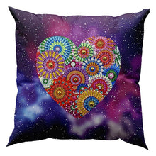 Laden Sie das Bild in den Galerie-Viewer, Kissenbezug Diamond Painting 5D 30x30 cm Mandala Herz