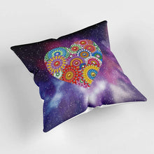 Laden Sie das Bild in den Galerie-Viewer, Kissenbezug Diamond Painting 5D 30x30 cm Mandala Herz