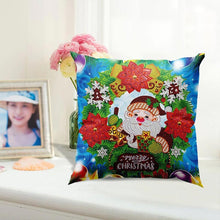 Laden Sie das Bild in den Galerie-Viewer, Kissenbezug Diamond Painting 5D 30x30 cm Frohe Weihnachten Wichtel