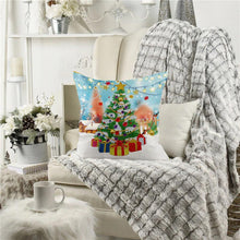 Laden Sie das Bild in den Galerie-Viewer, Kissenbezug Diamond Painting 5D 30x30 cm Weihnachtsbaum