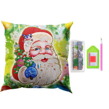Laden Sie das Bild in den Galerie-Viewer, Kissenbezug Diamond Painting 5D 30x30 cm Weihnachtsmann