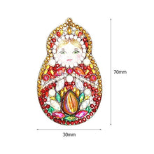 Laden Sie das Bild in den Galerie-Viewer, Schlüsselanhänger Diamond Painting 5D Matryoshka