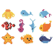 Laden Sie das Bild in den Galerie-Viewer, Aufkleber-Set Diamond Painting mit Fischen für Kinder