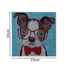 Laden Sie das Bild in den Galerie-Viewer, Set Diamond Painting 5D für Kinder - Hund mit Bilderrahmen