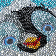 Laden Sie das Bild in den Galerie-Viewer, Diamond Painting 5D Kinder Pinguin mit Bilderrahmen