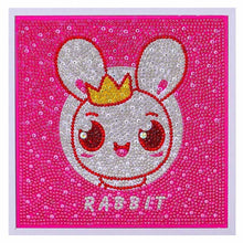 Laden Sie das Bild in den Galerie-Viewer, Diamond Painting Hase mit Bilderrahmen für Kinder