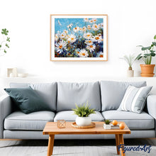Laden Sie das Bild in den Galerie-Viewer, Malen nach Zahlen für Erwachsene | Gänseblümchen und blauer Himmel | Figured'Art