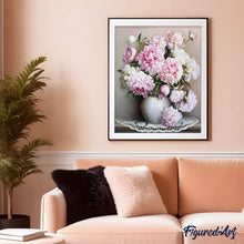 Laden Sie das Bild in den Galerie-Viewer, Malen nach Zahlen für Erwachsene | Vase Pfingstrosen | Figured'Art