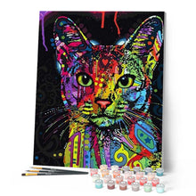 Laden Sie das Bild in den Galerie-Viewer, Malen nach Zahlen für Erwachsene | Moderne fraktale Katze | Figured'Art