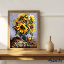 Laden Sie das Bild in den Galerie-Viewer, Malen nach Zahlen für Erwachsene | Sonnenblumenstrauß | Figured'Art