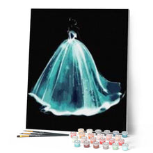 Laden Sie das Bild in den Galerie-Viewer, Malen nach Zahlen für Erwachsene | Kristallklares Brautkleid | Figured'Art