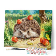 Laden Sie das Bild in den Galerie-Viewer, Malen nach Zahlen für Erwachsene | Igel mit Kirschen | Figured'Art