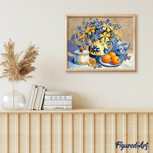 Laden Sie das Bild in den Galerie-Viewer, Malen nach Zahlen für Erwachsene | Blumen und Orangen | Figured'Art