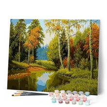 Laden Sie das Bild in den Galerie-Viewer, Malen nach Zahlen für Erwachsene | Dem Fluss entlang | Figured'Art
