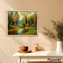 Laden Sie das Bild in den Galerie-Viewer, Malen nach Zahlen für Erwachsene | Dem Fluss entlang | Figured'Art