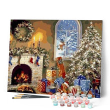 Laden Sie das Bild in den Galerie-Viewer, Malen nach Zahlen für Erwachsene | Weihnachtsgeschenke am Kamin | Figured'Art