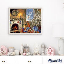 Laden Sie das Bild in den Galerie-Viewer, Malen nach Zahlen für Erwachsene | Weihnachtsgeschenke am Kamin | Figured'Art