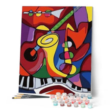 Laden Sie das Bild in den Galerie-Viewer, Malen nach Zahlen für Erwachsene | Jazz Band | Figured'Art