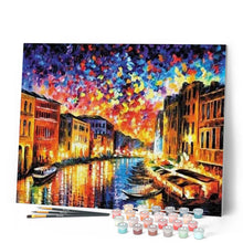 Laden Sie das Bild in den Galerie-Viewer, Malen nach Zahlen für Erwachsene | Canal Grande in Venedig | Figured'Art