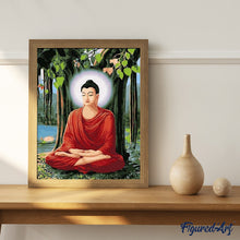 Laden Sie das Bild in den Galerie-Viewer, Malen nach Zahlen für Erwachsene | Meditierender Buddha | Figured'Art