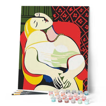 Laden Sie das Bild in den Galerie-Viewer, Malen nach Zahlen für Erwachsene | Picasso - Der Traum | Figured'Art
