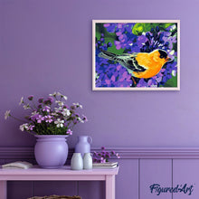 Laden Sie das Bild in den Galerie-Viewer, Malen nach Zahlen für Erwachsene | Oranger Vogel | Figured'Art