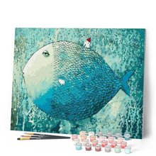 Laden Sie das Bild in den Galerie-Viewer, Malen nach Zahlen für Erwachsene | Künstlerische Fische | Figured'Art