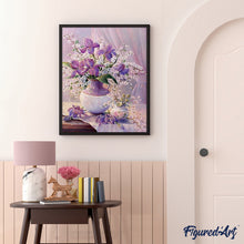 Laden Sie das Bild in den Galerie-Viewer, Malen nach Zahlen für Erwachsene | Elegante violette Vase | Figured'Art