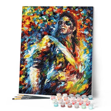 Laden Sie das Bild in den Galerie-Viewer, Malen nach Zahlen für Erwachsene | Michael Jackson bunt | Figured'Art