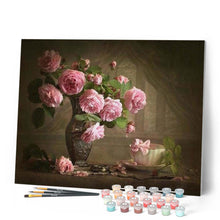 Laden Sie das Bild in den Galerie-Viewer, Malen nach Zahlen für Erwachsene | Blumen im Retrostil | Figured'Art