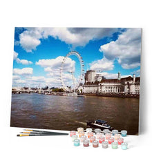 Laden Sie das Bild in den Galerie-Viewer, Malen nach Zahlen für Erwachsene | Das Riesenrad London | Figured'Art