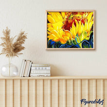 Laden Sie das Bild in den Galerie-Viewer, Malen nach Zahlen für Erwachsene | Gelbe Sonnenblumen | Figured'Art