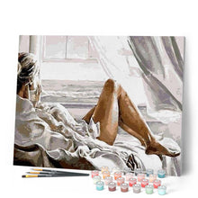 Laden Sie das Bild in den Galerie-Viewer, Malen nach Zahlen für Erwachsene | Erholung am Meer | Figured'Art