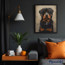 Laden Sie das Bild in den Galerie-Viewer, Malen nach Zahlen für Erwachsene | Schwarzbrauner Hund | Figured'Art