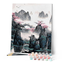 Laden Sie das Bild in den Galerie-Viewer, Malen nach Zahlen für Erwachsene | Landschaft von China | Figured'Art