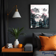 Laden Sie das Bild in den Galerie-Viewer, Malen nach Zahlen für Erwachsene | Landschaft von China | Figured'Art