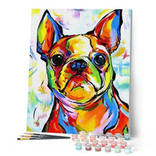 Laden Sie das Bild in den Galerie-Viewer, Malen nach Zahlen für Erwachsene | Hund Pop Art 2 | Figured'Art