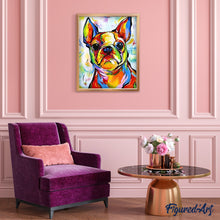 Laden Sie das Bild in den Galerie-Viewer, Malen nach Zahlen für Erwachsene | Hund Pop Art 2 | Figured'Art
