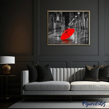 Laden Sie das Bild in den Galerie-Viewer, Malen nach Zahlen für Erwachsene | Roter Regenschirm | Figured'Art