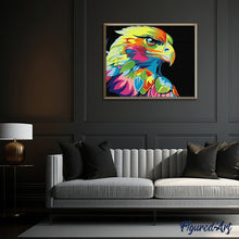 Laden Sie das Bild in den Galerie-Viewer, Malen nach Zahlen für Erwachsene | Adler Pop Art | Figured'Art