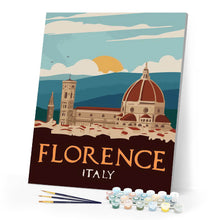 Laden Sie das Bild in den Galerie-Viewer, Reiseposter Florenz, Italien