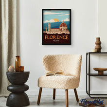 Laden Sie das Bild in den Galerie-Viewer, Reiseposter Florenz, Italien